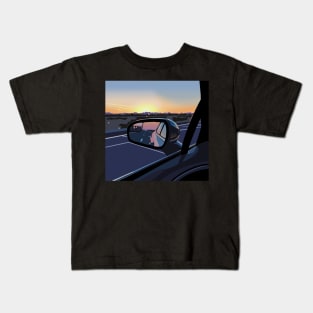 Road Trip Sunset Kids T-Shirt